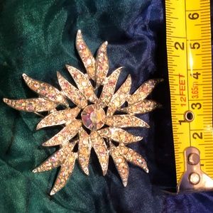 VINTAGE EMMONS RHINESTONE BROOCH GORGEOUS
